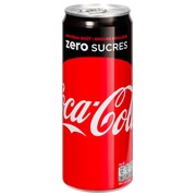 Doos 24 blikjes Coca Cola Zero 33 cl